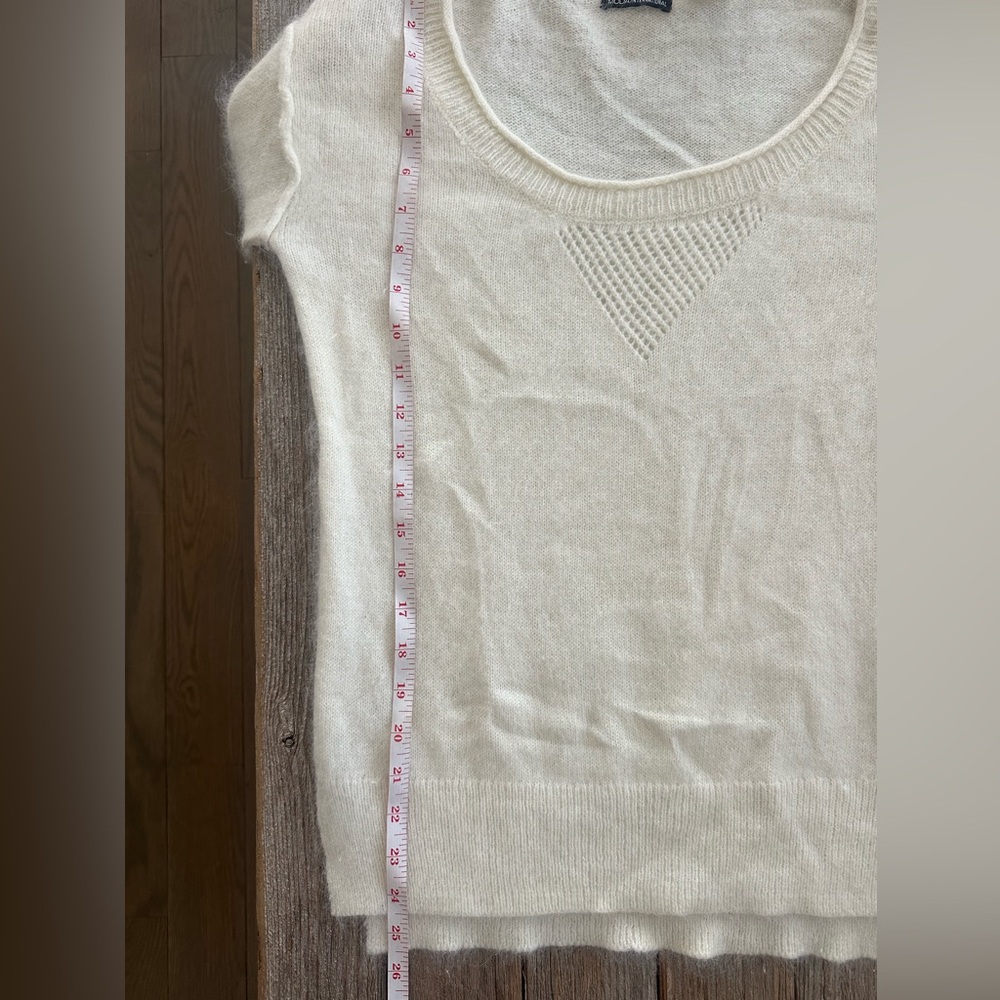 Super Soft Winter White Ivory Off-the-Shoulder Sweater - Picture 7 of 7
